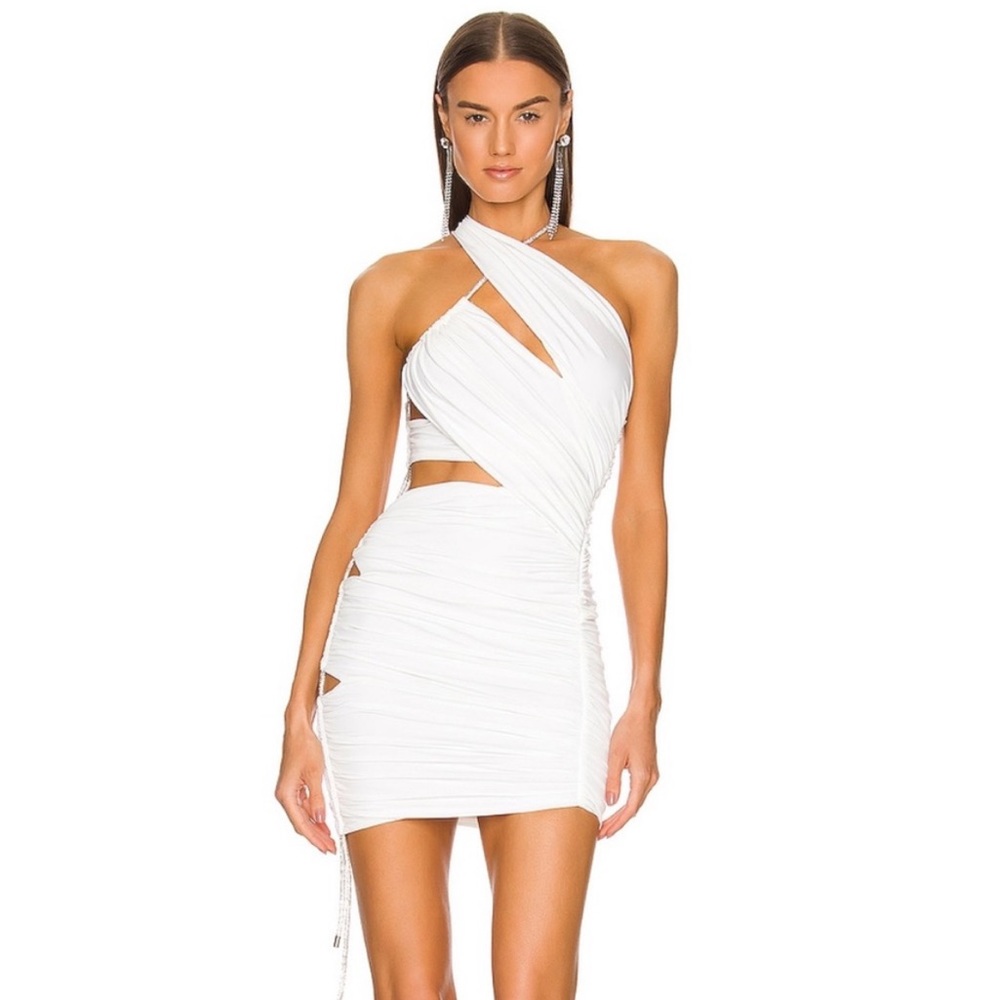 Michael Costello White Mini Dress
